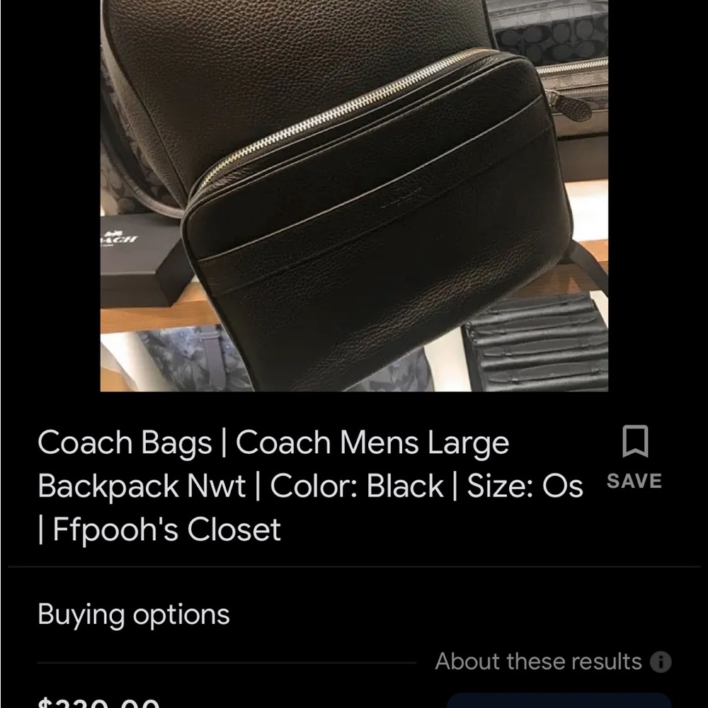 Coach Backpack - image 5